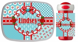 Set Mepal broodtrommel en drinkbeker Lindsey Blue