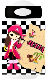 Drinkbeker Pirate Girl schatkaart