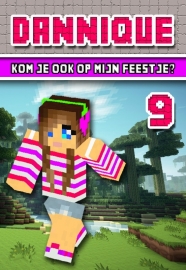 Kinderfeest uitnodiging Minecraft meisje, setje van 6 stuks