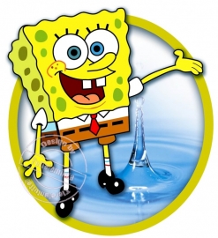 Strijkapplicatie Spongebob