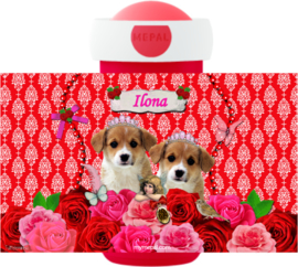 Set Mepal broodtrommel en drinkbeker Kitsch Dog