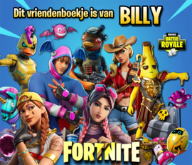 Vriendenboekje Fortnite Skins met naam (en evt foto)