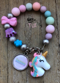 Armbandje unicorn rainbow