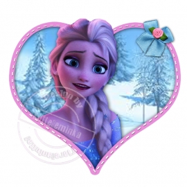 Strijkapplicatie Frozen Love Elsa