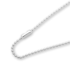 Ballchain ketting voor geluksengeltje, ± 60 cm (excl. engeltje)