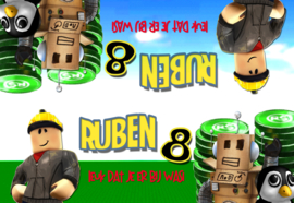 Kinderfeest traktatiezakjes Roblox,  setje van 6 stuks