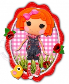 Strijkapplicatie Lalaloopsy Redhead