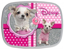 Drinkbeker Chihuahua pink glitter