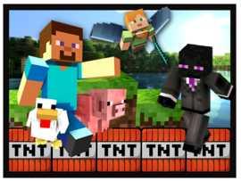 Strijkapplicatie Minecraft TNT