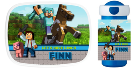 Set broodtrommel en drinkbeker Minecraft Horse