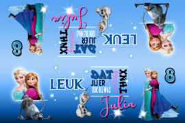 Kinderfeest traktatiezakjes Frozen, setje van 6 stuks