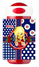 Drinkbeker Mindy blauw