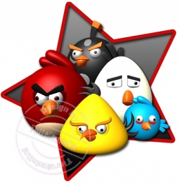 Strijkapplicatie Angry Birds