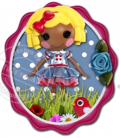 Strijkapplicatie Lalaloopsy Fleurig