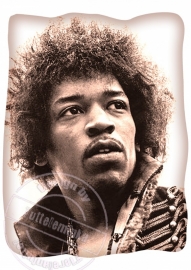 FOR THE LADY`S!!! strijkapplicatie Jimmy Hendrix, ± 20 cm