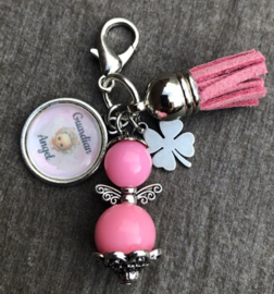 Guardian Angel met bedels Pink