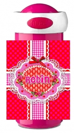 Drinkbeker Sweet Pink met naam