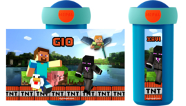 Set broodtrommel en drinkbeker Minecraft TNT