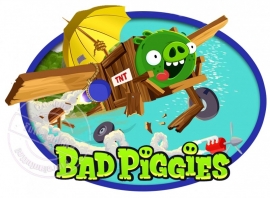 Strijkapplicatie Bad Piggies