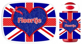 Set Mepal broodtrommel en drinkbeker British Floortje