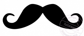 Strijkapplicatie Moustache