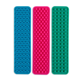 Siliconen Zen Strips - Fidget Stickers, set van 3 strips Textured