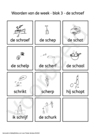 Spellingkleurplaten - Blok 3 - de schroef (PDF-bestand)