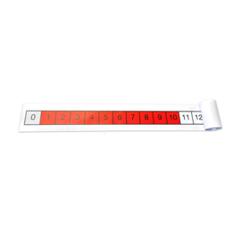 Getallenlijn mat, 0-100 (met 10 structuur en inclusief 0) - 5 meter