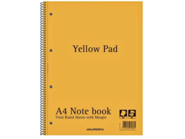 Collegeblok geel A4 (Yellow pad)