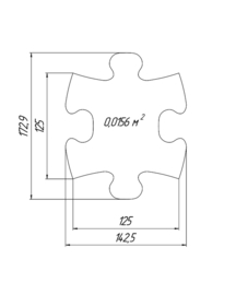 Muffik Sensorische Speelmatten, set van 20 mini puzzelstukjes