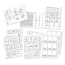 Spellingkleurplaten - Blok 2 - de staart (PDF-bestand)
