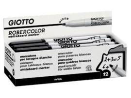 Giotto Whiteboardstift Medium (droog uitwisbare stift) doos van 12 stuks