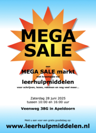 MEGA SALE - zaterdag 28 juni 2025 tussen 10:00 en 16:00 uur