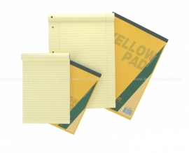 Schrijfblok geel A5 (Yellow pad)