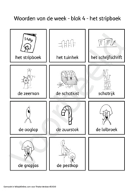 Spellingkleurplaten - Blok 4 - het stripboek (PDF-bestand)