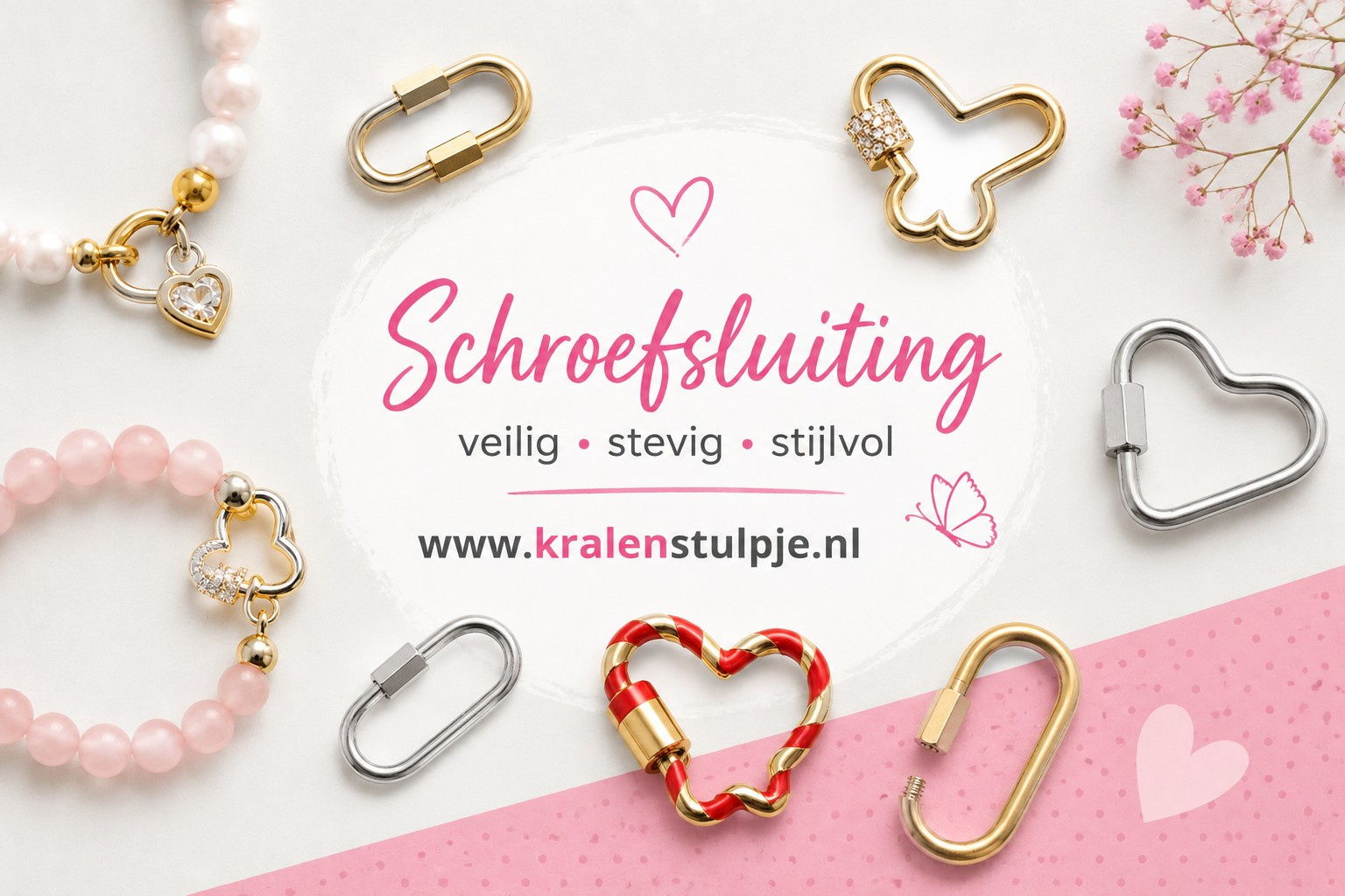 Schroefsluitingen voor sieraden