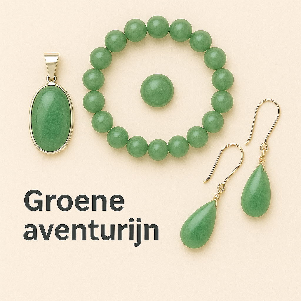Groene aventurijn in sieraden