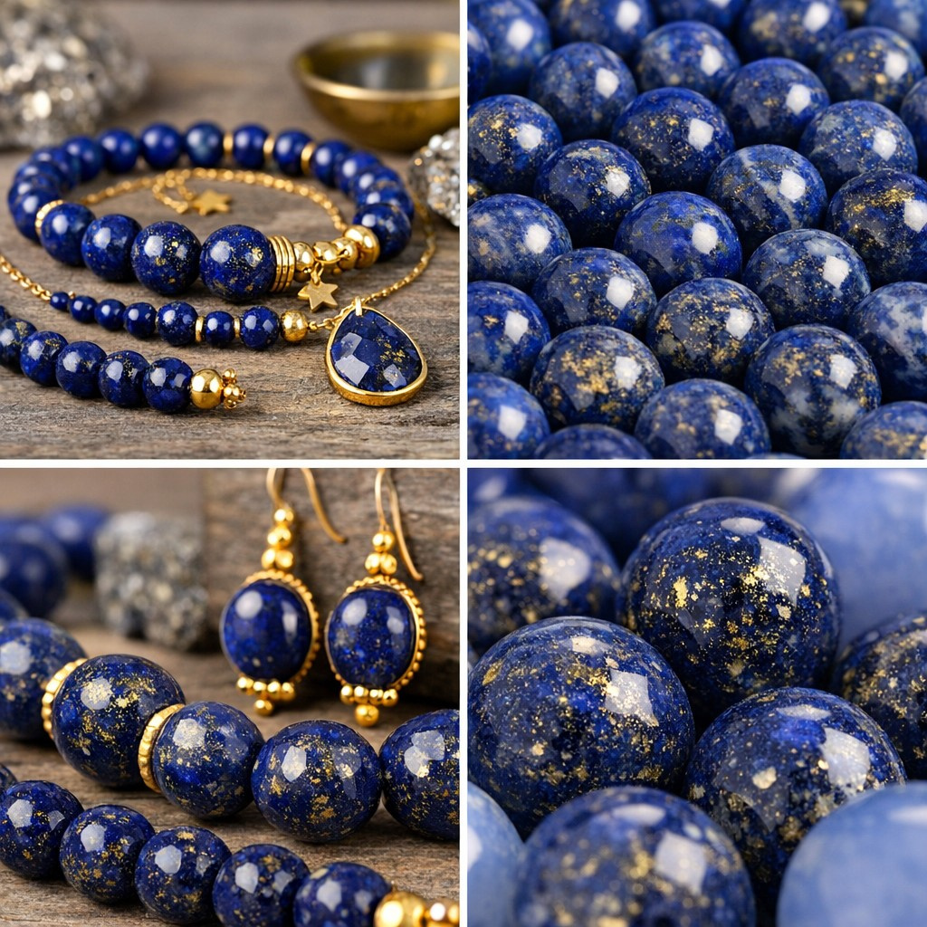 Lapis Lazuli sieraden collage