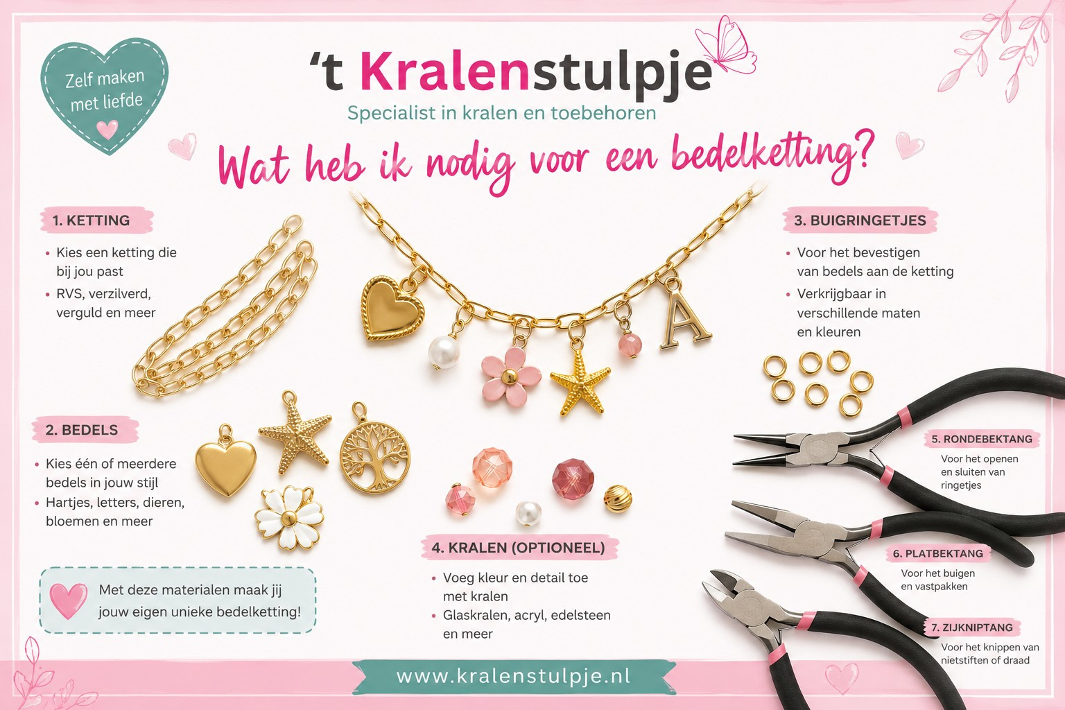 Wat heb ik nodig voor een bedelketting?