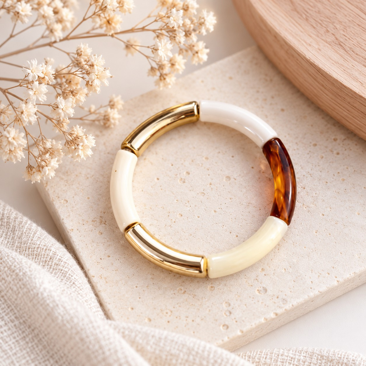 Armbandjes maken met acryl tube kralen