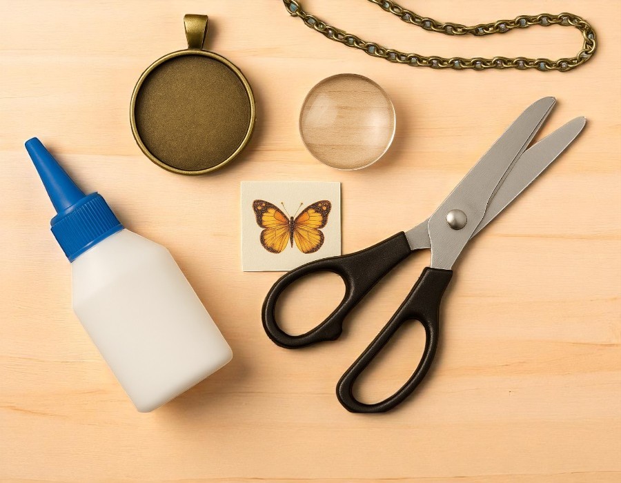 Glas cabochons plakken op foto's