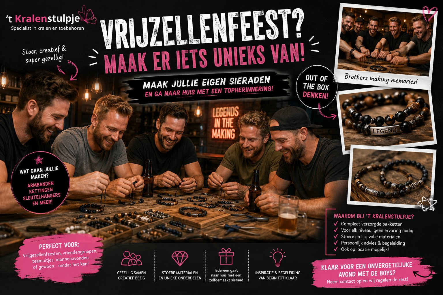 Sieraden workshops voor mannen