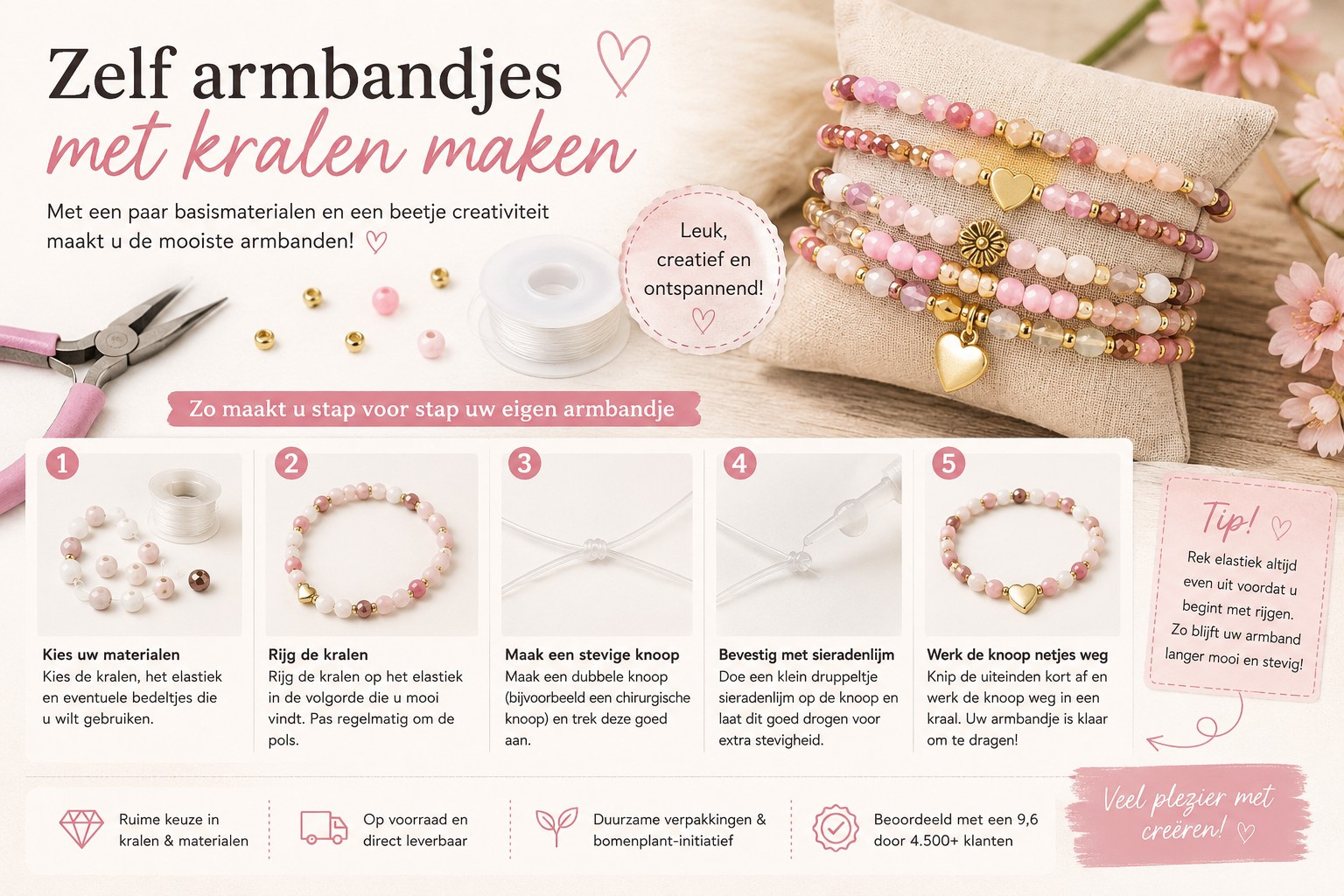 Kralen armbandjes zelf maken