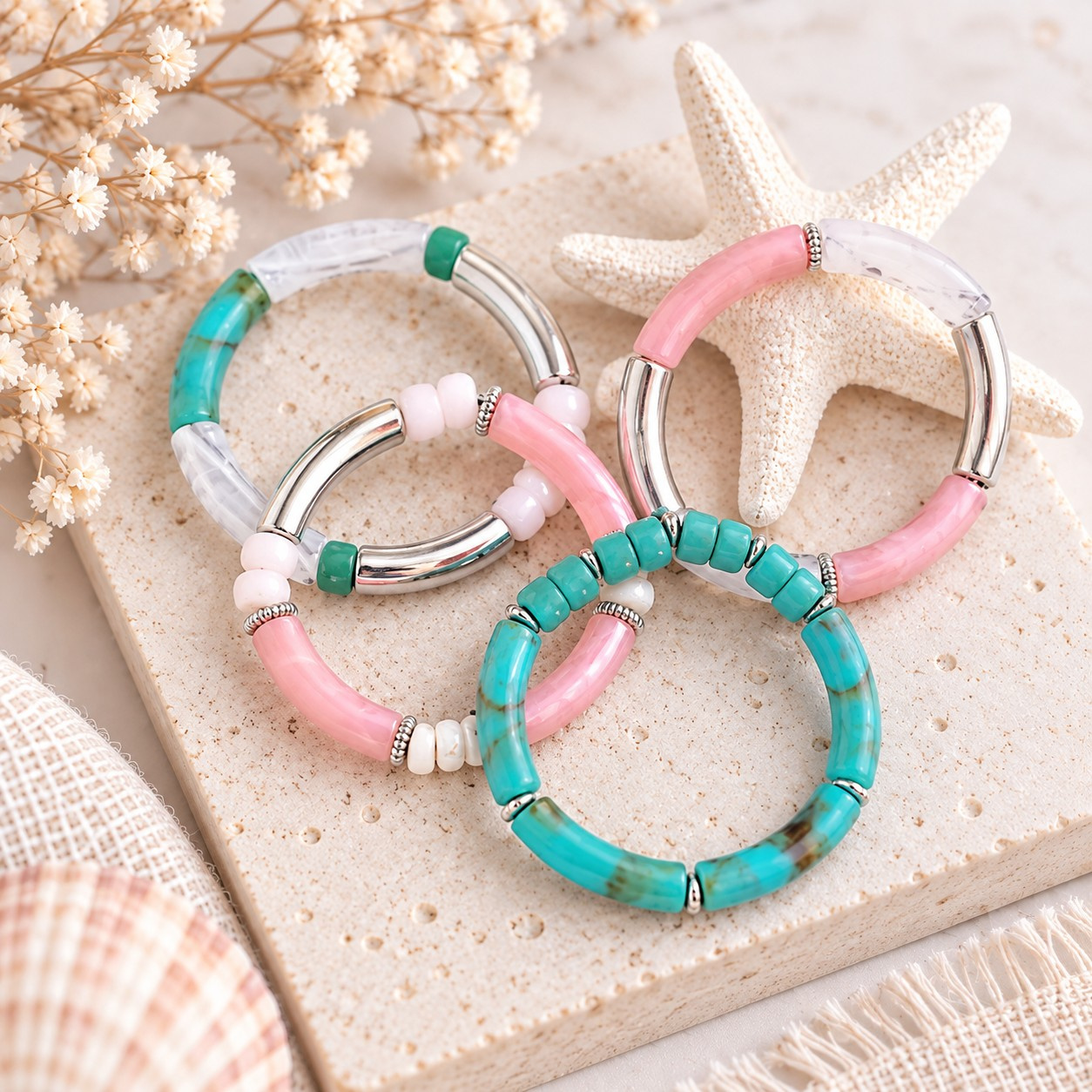 Hoe gebruik ik acryl tube kralen voor armbandjes?
