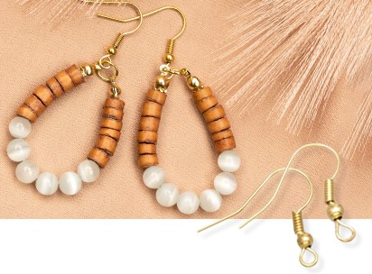 Houten kralen voor het maken van sieraden