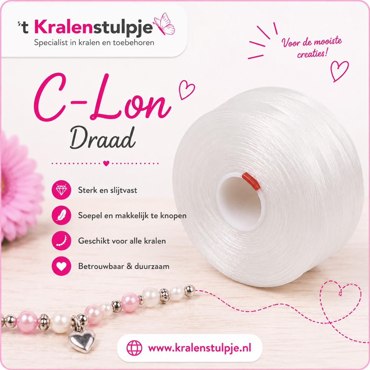 C-Lon Draad Kralenstulpje