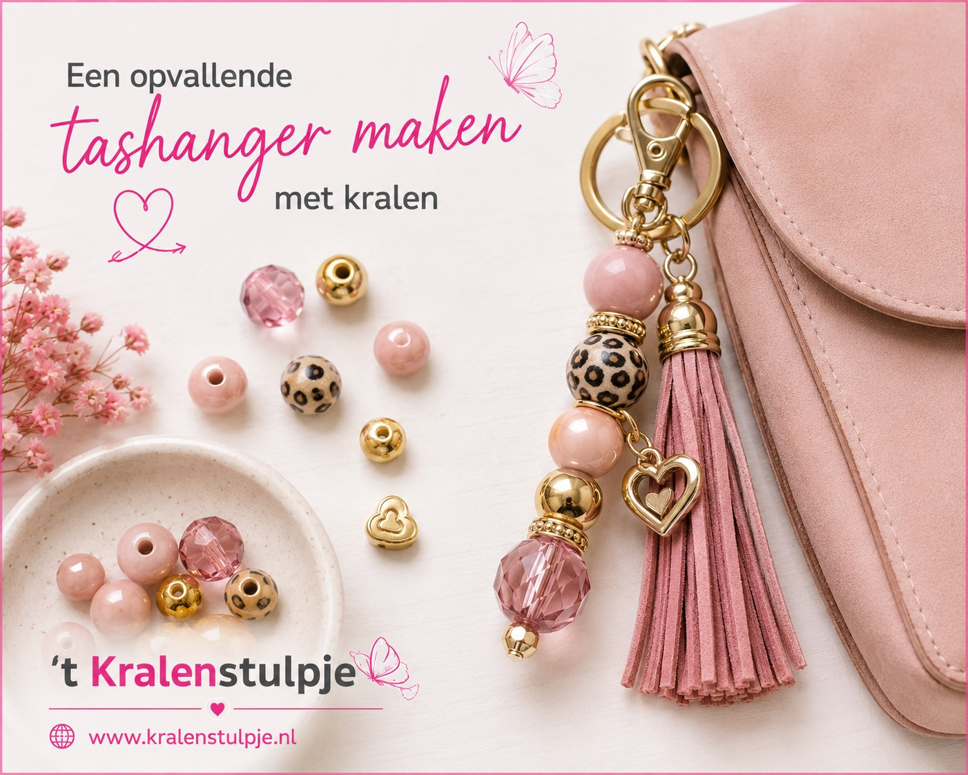 Een opvallende tashanger maken met kralen