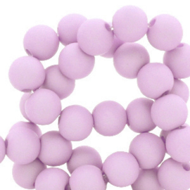 30 x  matte acryl kralen 8mm French pink (Ø1.9mm)