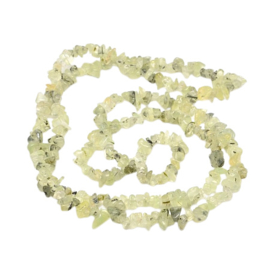 1 streng Cream Quartz brokken afmeting kraal gemiddeld 18 mm