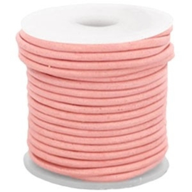 50 cm DQ Leer 3 mm Peach Bud Pink